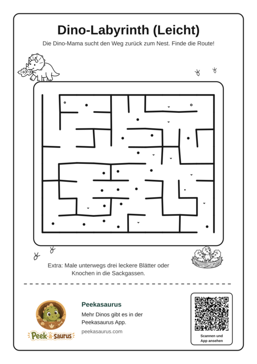 Dino-Labyrinth (Leicht)