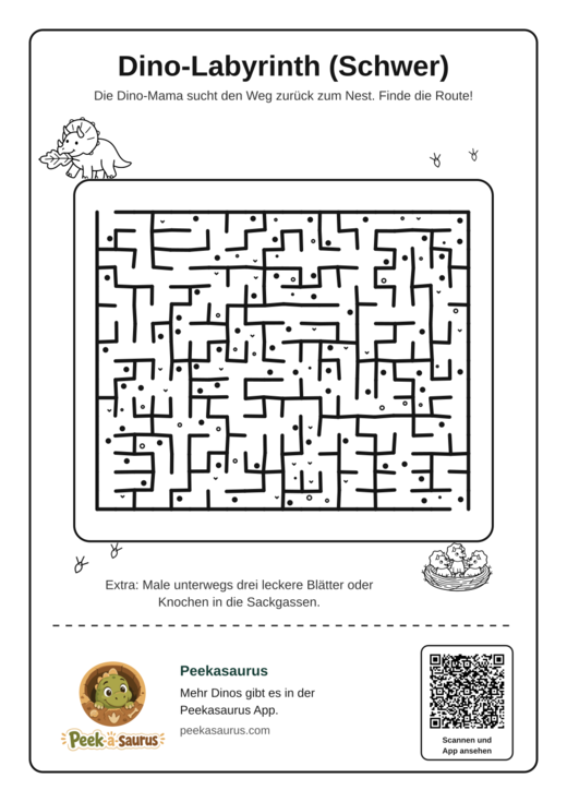 Dino-Labyrinth (Schwer)